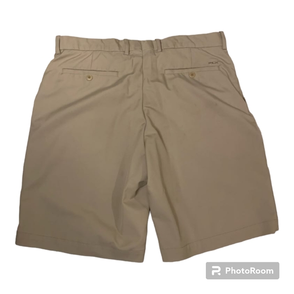Polo Golf Ralph Lauren Performance Dri Fitting Golf Shorts Tan Mens Size 36 - Picture 3 of 3